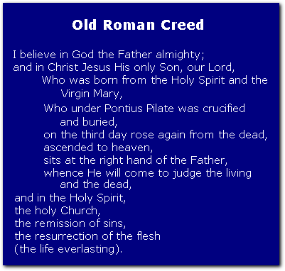 Old Roman Creed